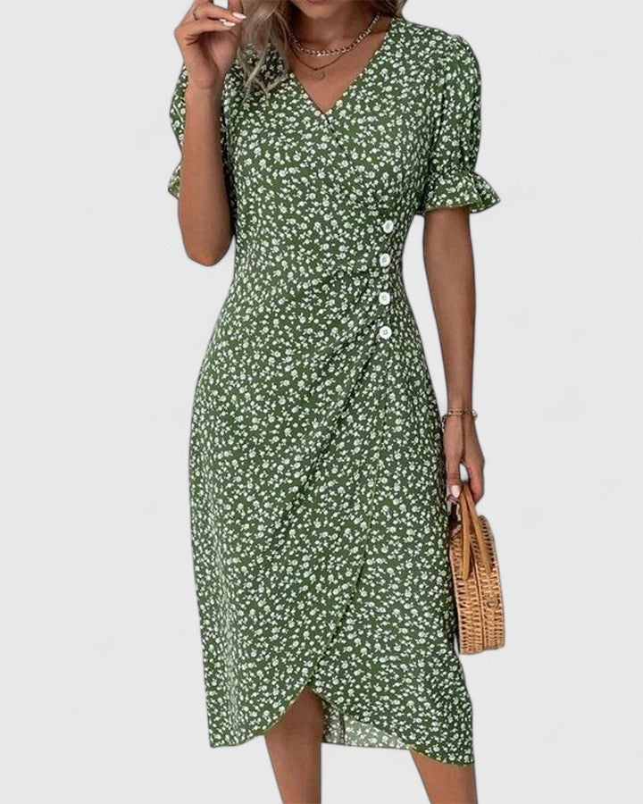 Women's Midi Summer Dress – Comfortable Casual Dress – Kataryna