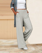 Women's Slim Fit Dress Pants – High Waist Fitted Tailored Trousers