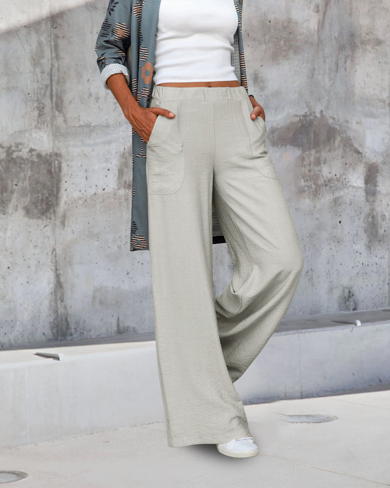 Women's Slim Fit Dress Pants – High Waist Fitted Tailored Trousers