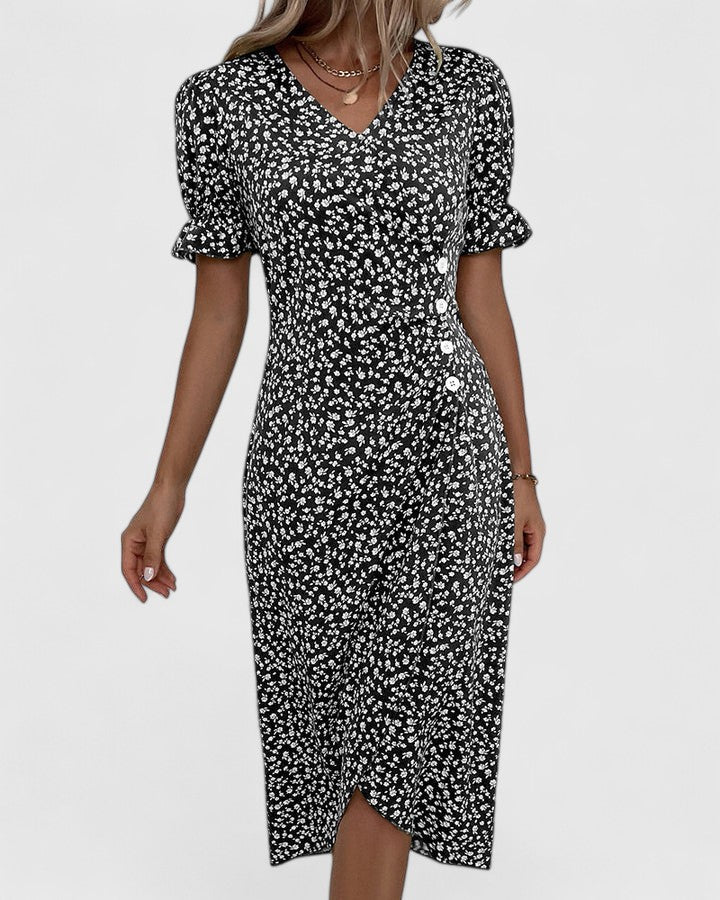 Women's Midi Summer Dress – Comfortable Casual Dress – Kataryna