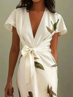 Women's Floral Day-to-Evening Dress – Flowy Feminine Occasion Dress