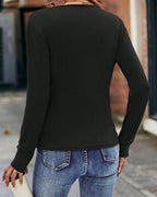 Women's V-Neck Wrap Blouse – Long Sleeve Pleated Fitted Blouse
