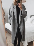 Women's Long Coat – Relaxed Fit Winter Coat – Eva