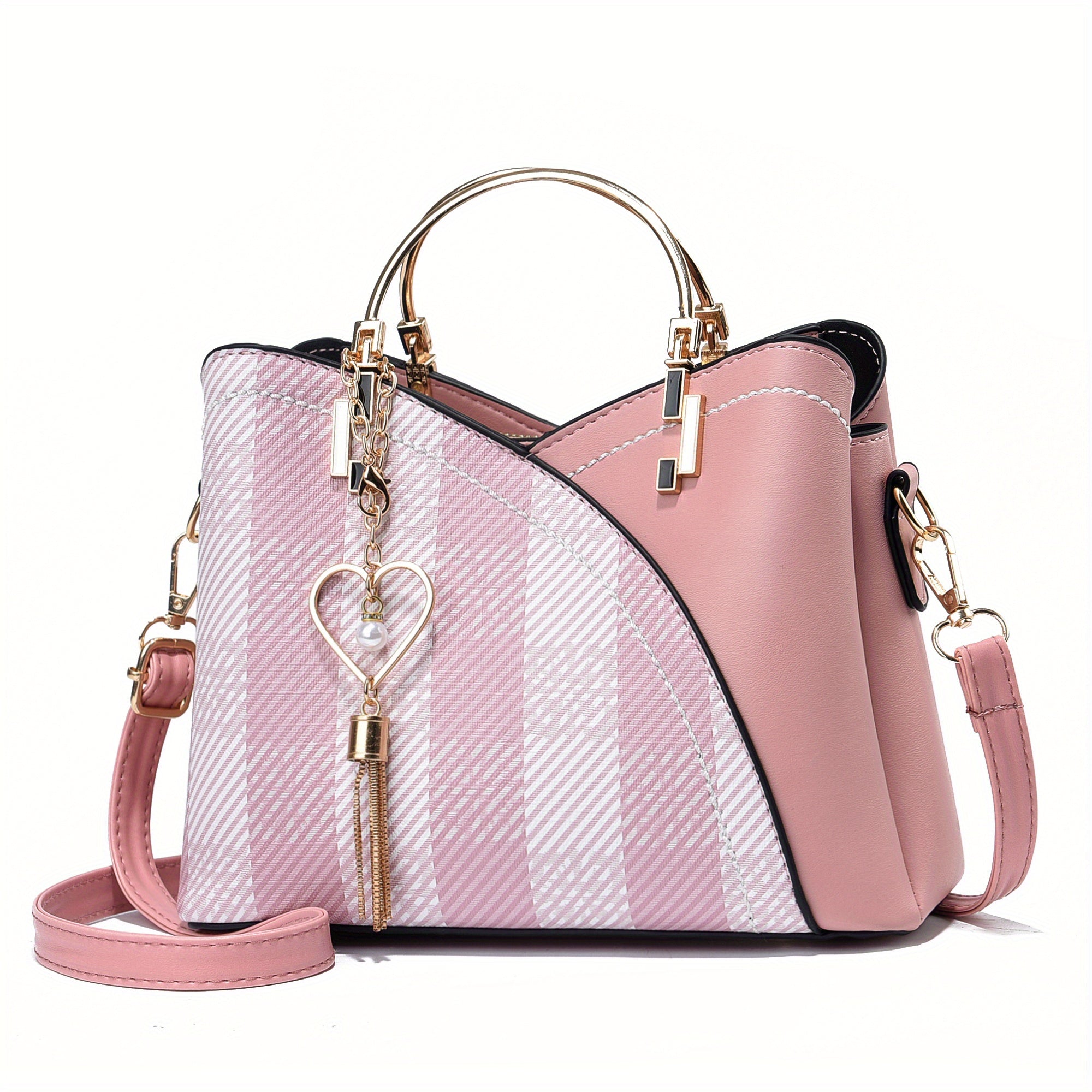 Women's Luxury Faux Leather Shoulder Bag – Designer Style Handbag – Lillian