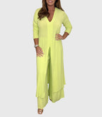 Women's Wide Leg Set – Casual Two-Piece Set – Olivia