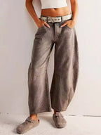 Women's Wide Leg Pants – Printed Casual Pants – Gabriela