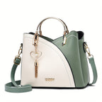 Women's Luxury Faux Leather Shoulder Bag – Designer Style Handbag – Lillian