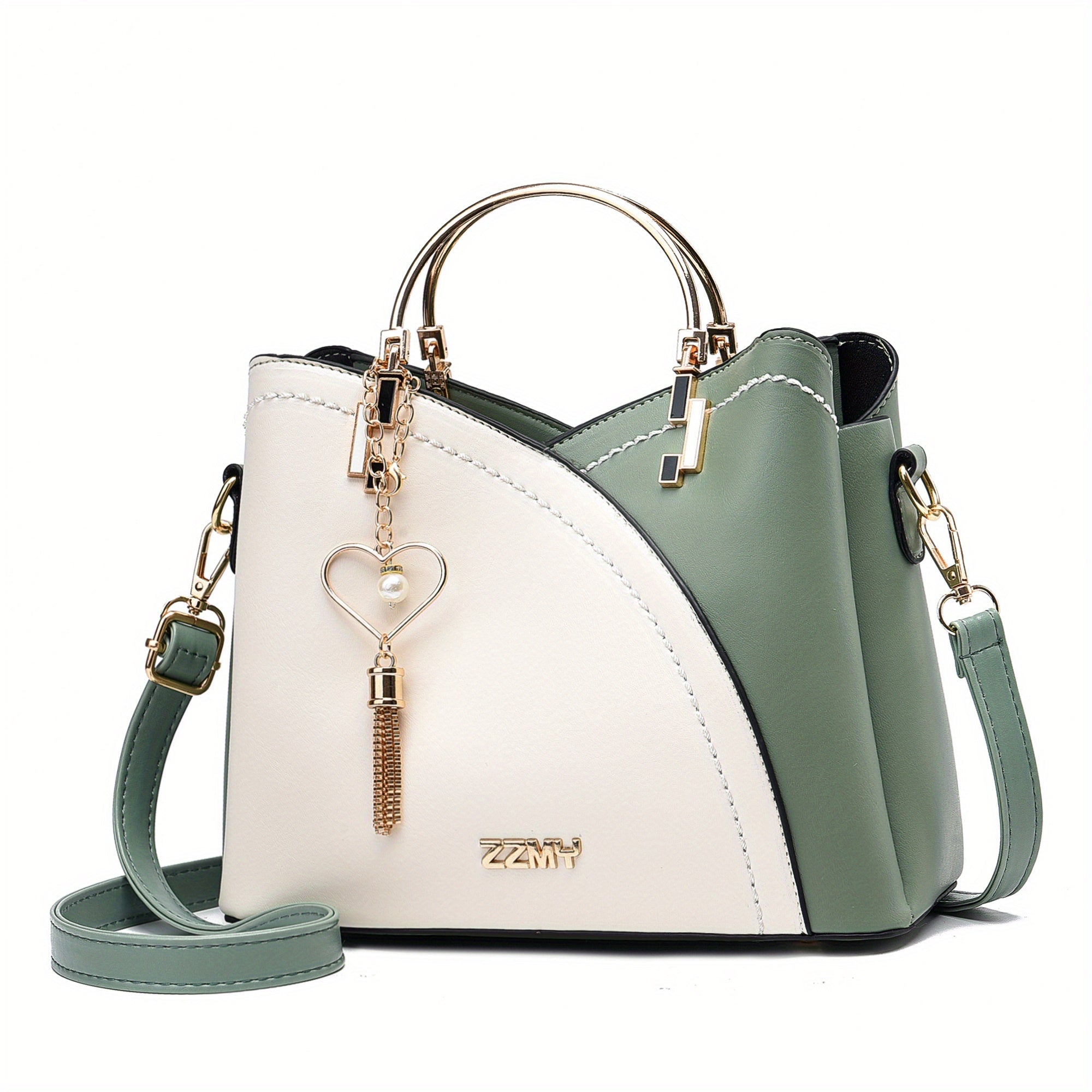 Women's Luxury Faux Leather Shoulder Bag – Designer Style Handbag – Lillian