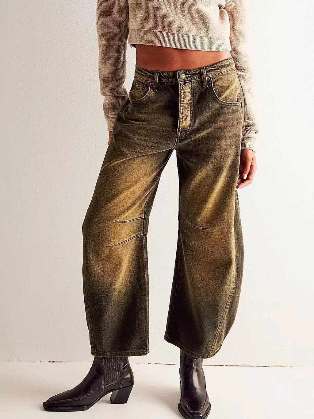 Women's Wide Leg Pants – Printed Casual Pants – Gabriela