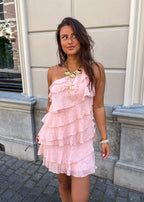 Women's One-Shoulder Mini Dress – Ruffle Party Dress