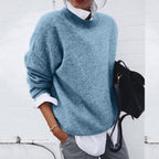 Women's Knit Pullover – Relaxed Everyday Sweater