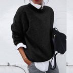 Women's Knit Pullover – Relaxed Everyday Sweater