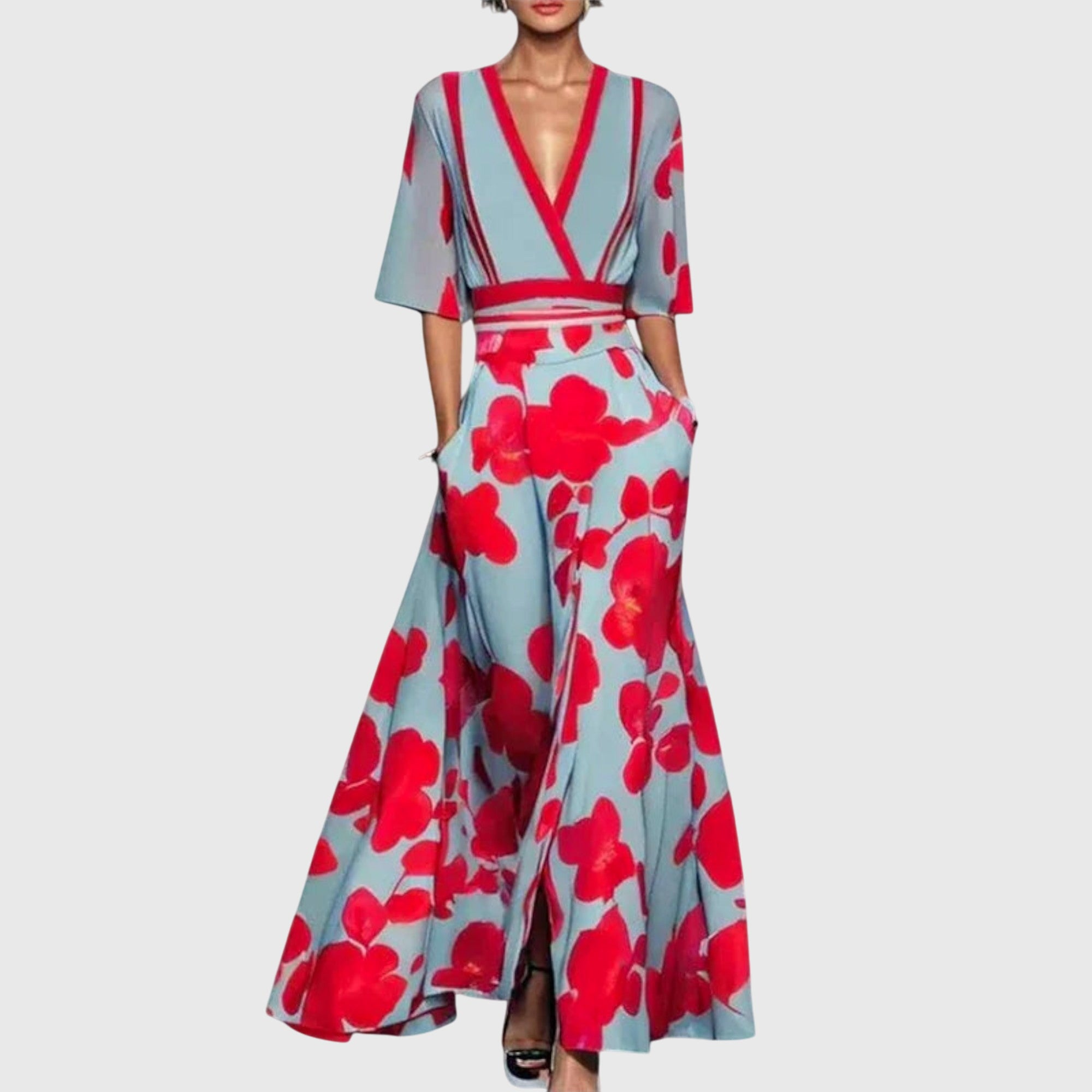 Dorothy | Elegant Long Sleeve Maxi Dress