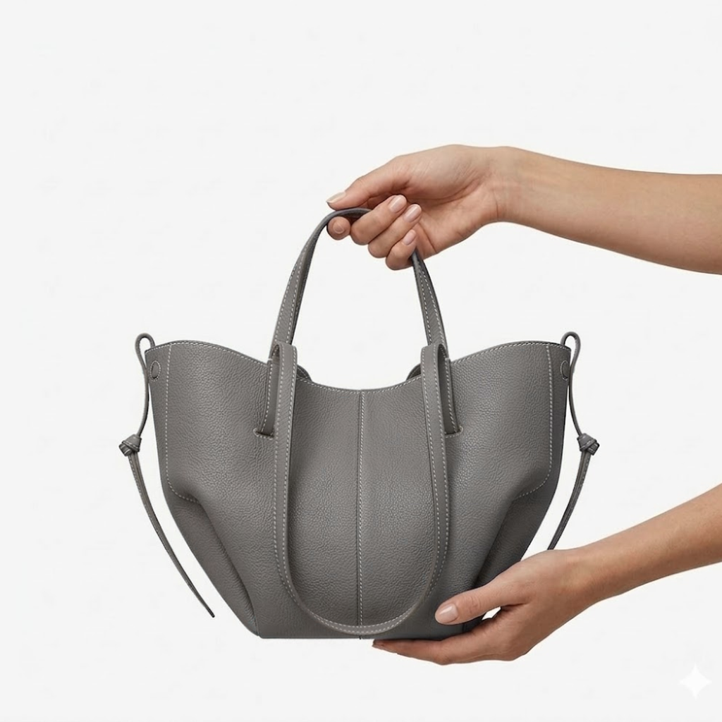 Women's Faux Leather Tote Bag – Spacious Carryall Handbag – Vivian