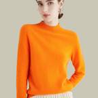 Women's Roll Neck Sweater – Fitted Turtleneck Winter Sweater