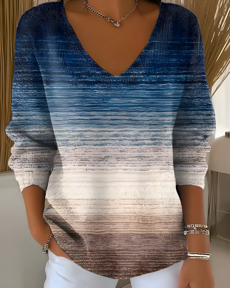 Women's Shimmer Knit Sweater – Glitter Ribbed Long Sleeve Pullover