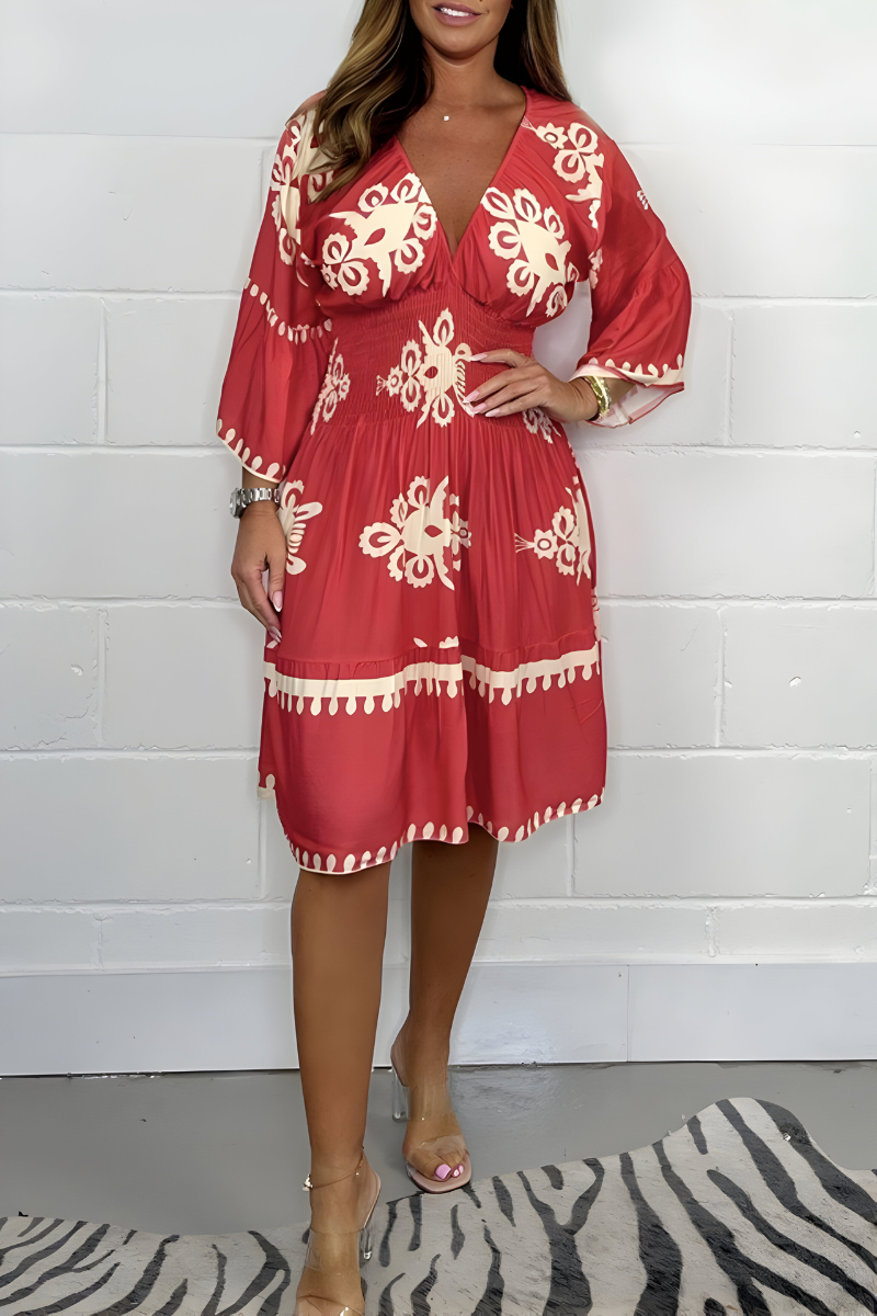 Women's Relaxed Boho Dress – Flowy Day-to-Evening Occasion Dress