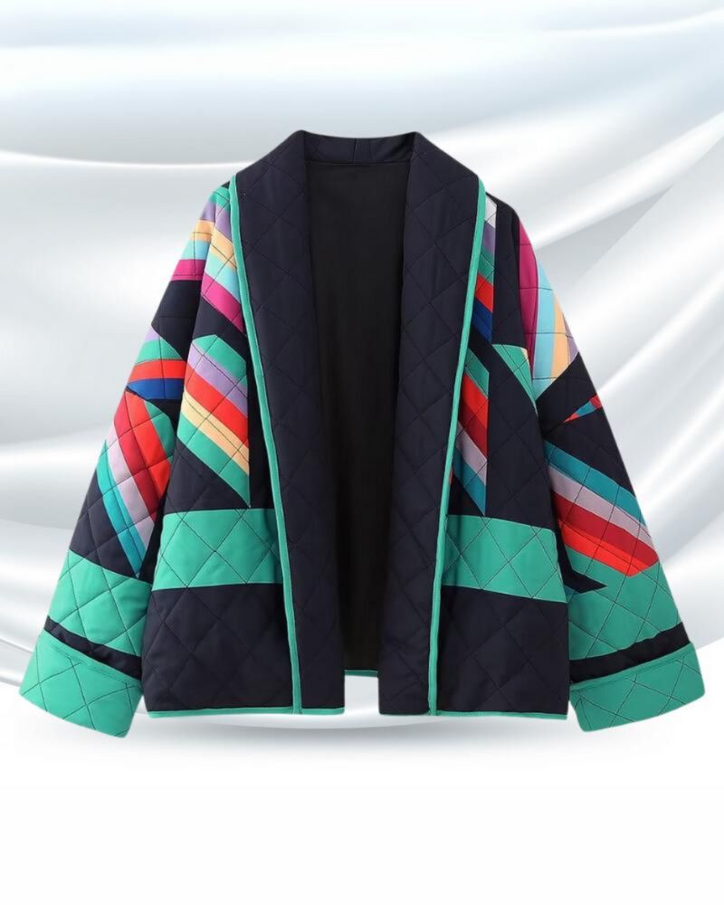 Women’s Colorful Jacket – Casual Statement Style - Catherine
