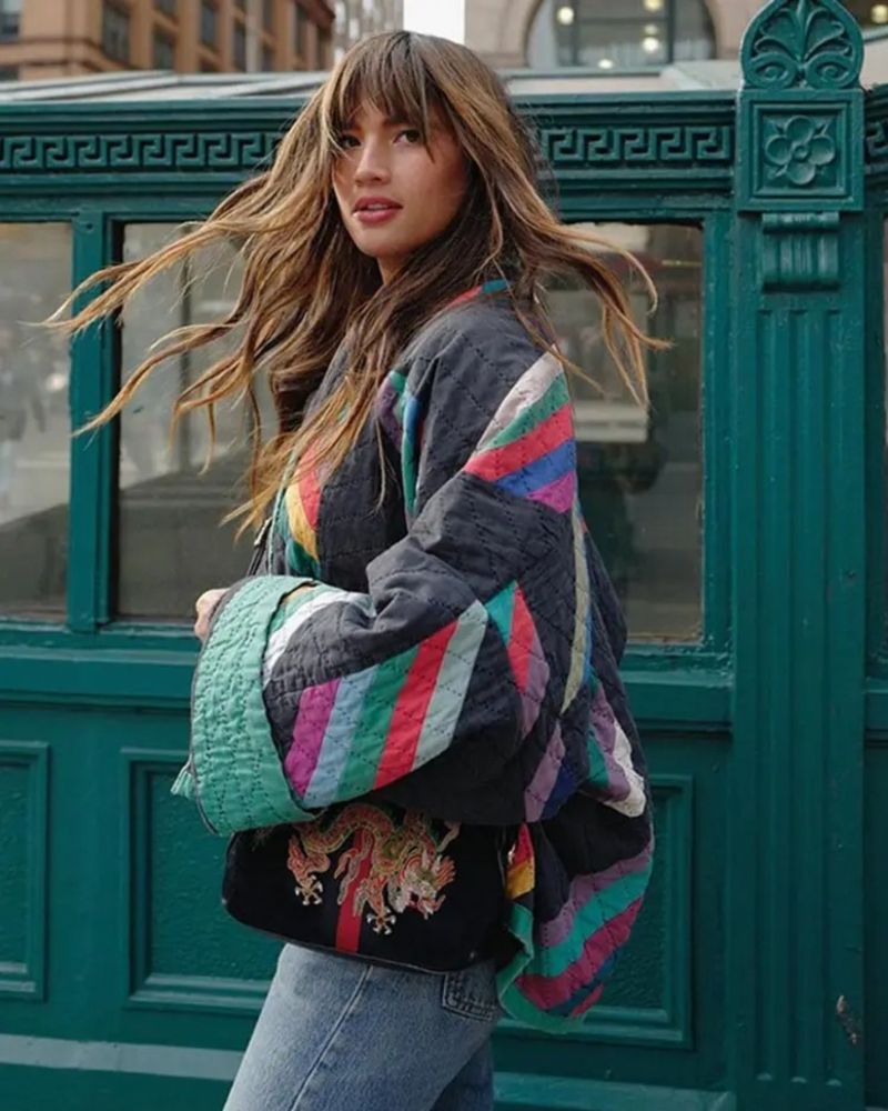 Women’s Colorful Jacket – Casual Statement Style - Catherine