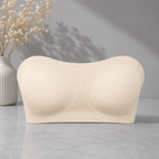 Women's Crossover Strapless Bra – Wireless Side Closure Support Bra