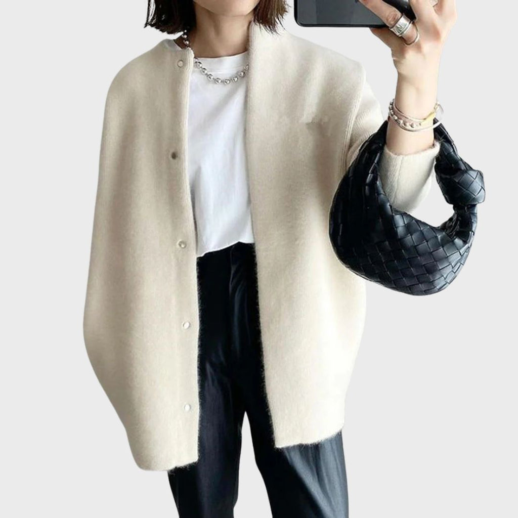 Women's Soft Button Front Cardigan – Classic Long Sleeve Knit Cardigan