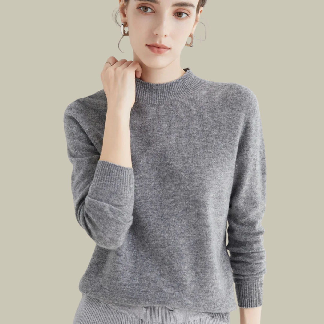 Women's Roll Neck Sweater – Fitted Turtleneck Winter Sweater