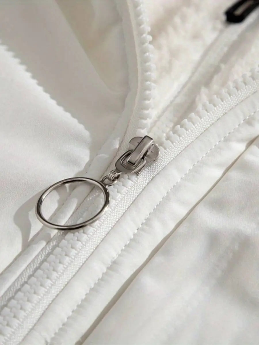 Women's Hooded Winter Jacket – Warm Lined Zip-Up Jacket