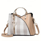 Women's Luxury Faux Leather Shoulder Bag – Designer Style Handbag – Lillian