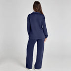 Women's Wide Leg Lounge Set – Relaxed Two-Piece Set