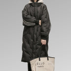 Women's Longline Puffer Jacket – Quilted Cold Weather Jacket
