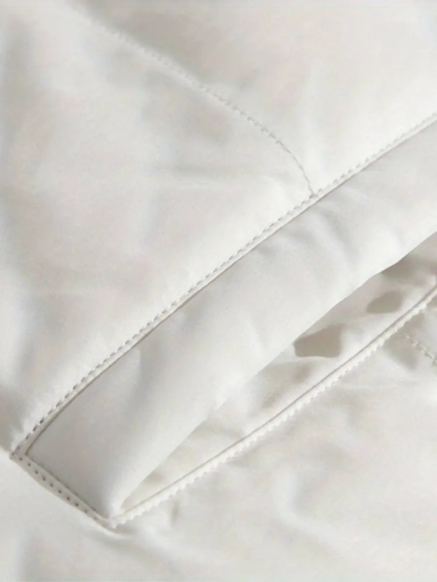 Women's Hooded Winter Jacket – Warm Lined Zip-Up Jacket