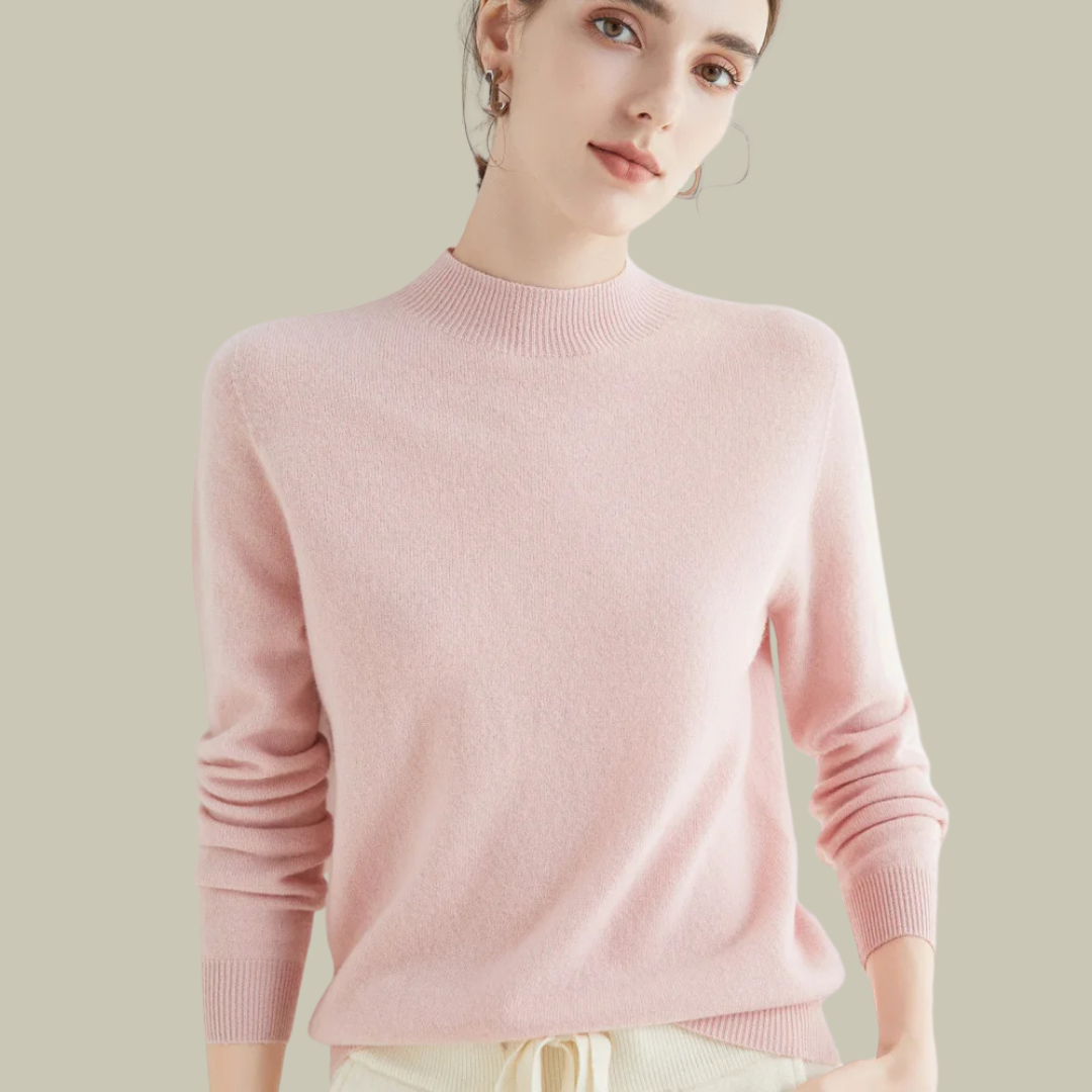 Women's Roll Neck Sweater – Fitted Turtleneck Winter Sweater