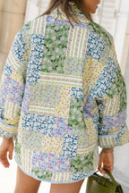 Women's Open Front Floral Cardigan – Long Sleeve Pocket Cardigan