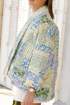 Women's Open Front Floral Cardigan – Long Sleeve Pocket Cardigan