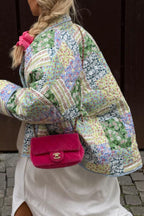 Women's Open Front Floral Cardigan – Long Sleeve Pocket Cardigan
