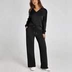 Women's Wide Leg Lounge Set – Relaxed Two-Piece Set