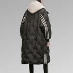 Women's Longline Puffer Jacket – Quilted Cold Weather Jacket