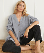 Women's Soft V-Neck Cardigan – Classic Button Front Knit Cardigan