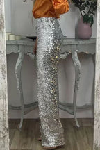 Women's Sequin Pants – High Waist Party Pants