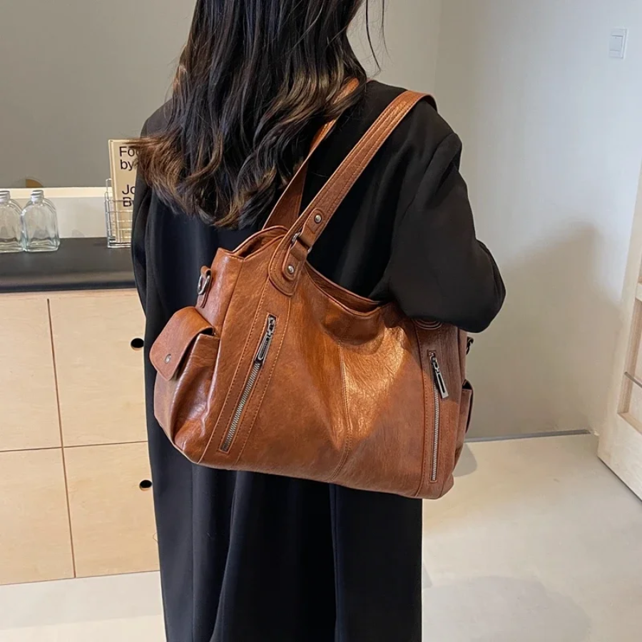 Women's Shoulder Bag – Stylish Everyday Shoulder Bag – Amber
