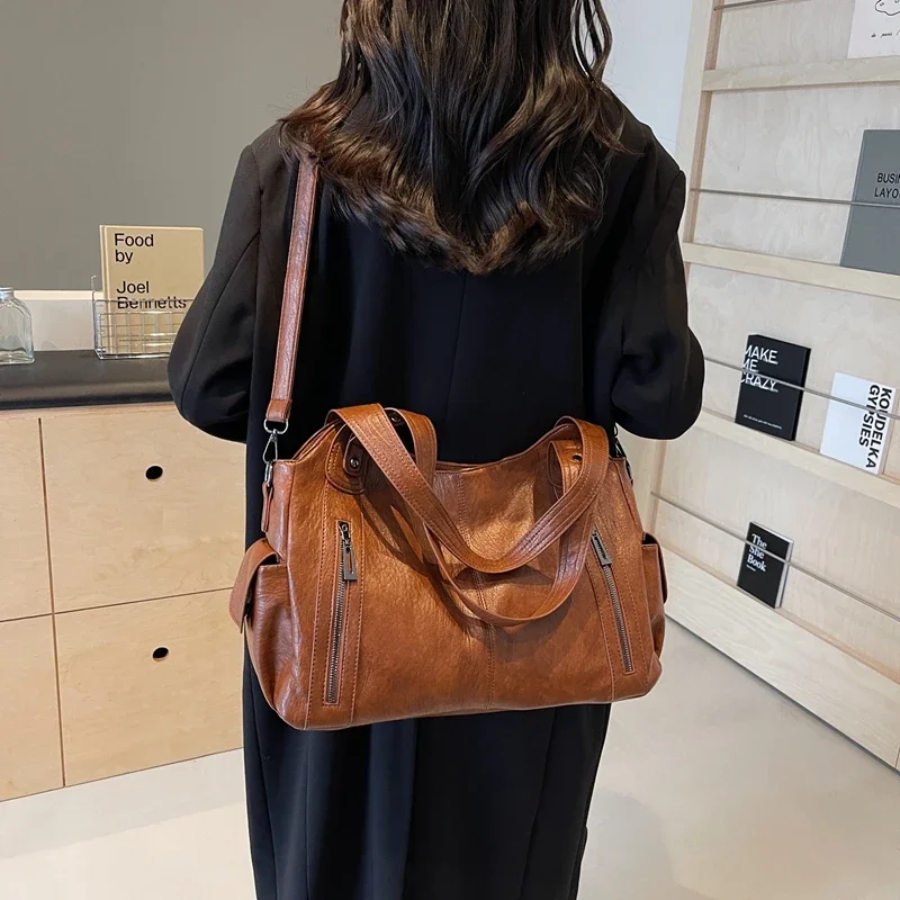 Women's Shoulder Bag – Stylish Everyday Shoulder Bag – Amber