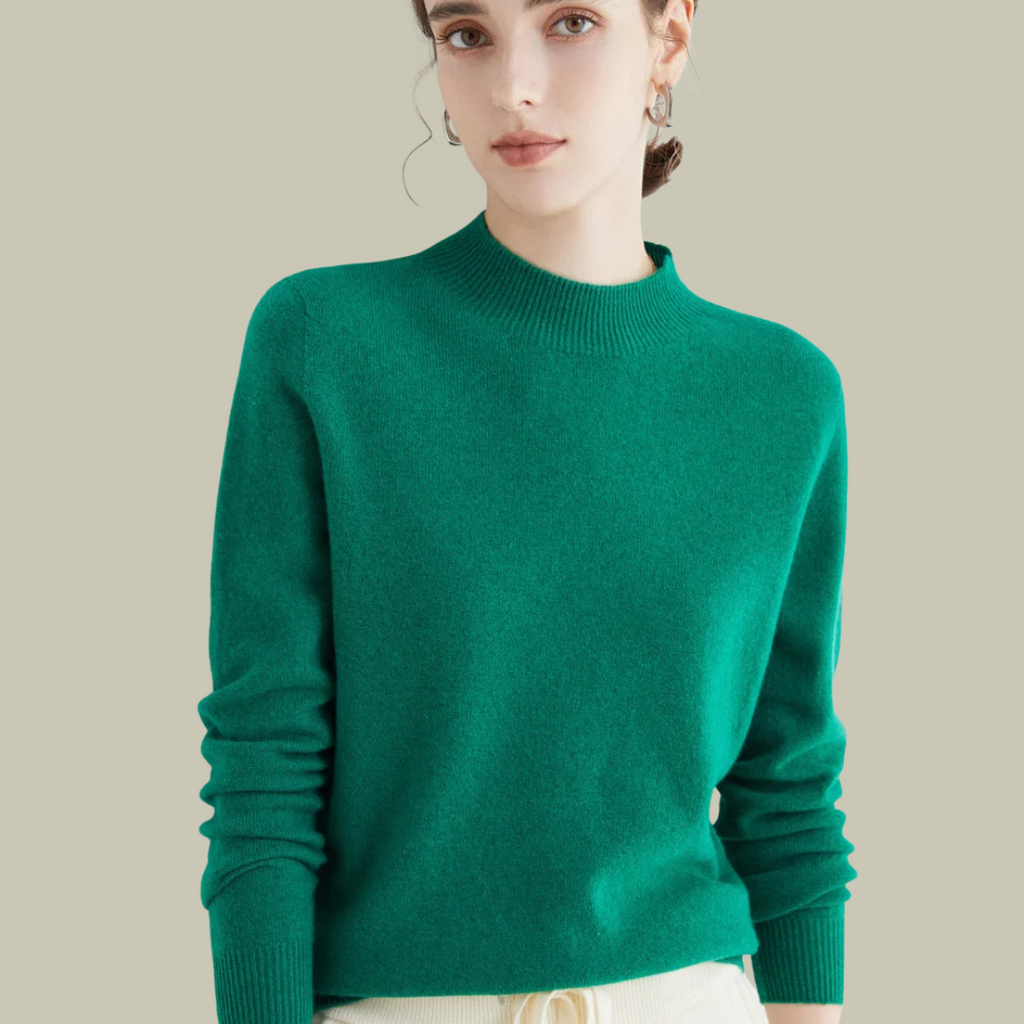 Women's Roll Neck Sweater – Fitted Turtleneck Winter Sweater