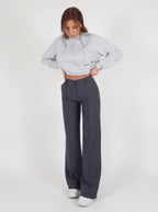 Women's Tailored Straight Leg Pants – Classic High Waist Dress Trousers