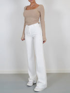 Women's Tailored Straight Leg Pants – Classic High Waist Dress Trousers