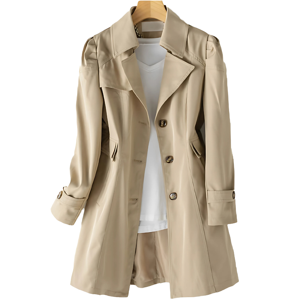 Women's Longline Trench Coat – Tailored Classic Lapel Coat