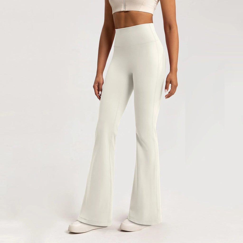 Women's Crossover Waist Flare Leggings – High Rise Workout Yoga Pants