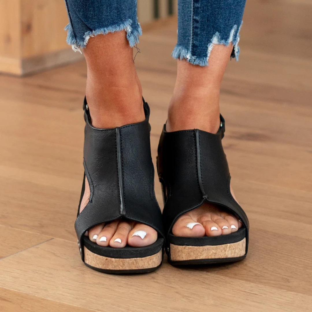 Women’s Wedge Sandals – Comfortable Platform Summer Sandals – Linda