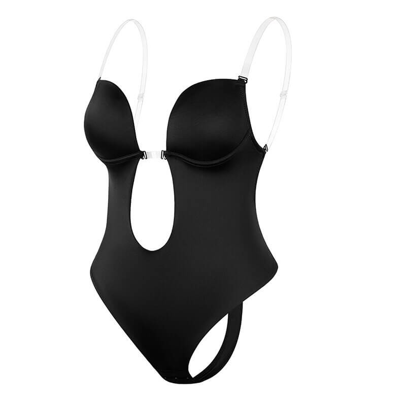 Women's Low Back Shaper Bodysuit – Contouring Support Bodysuit