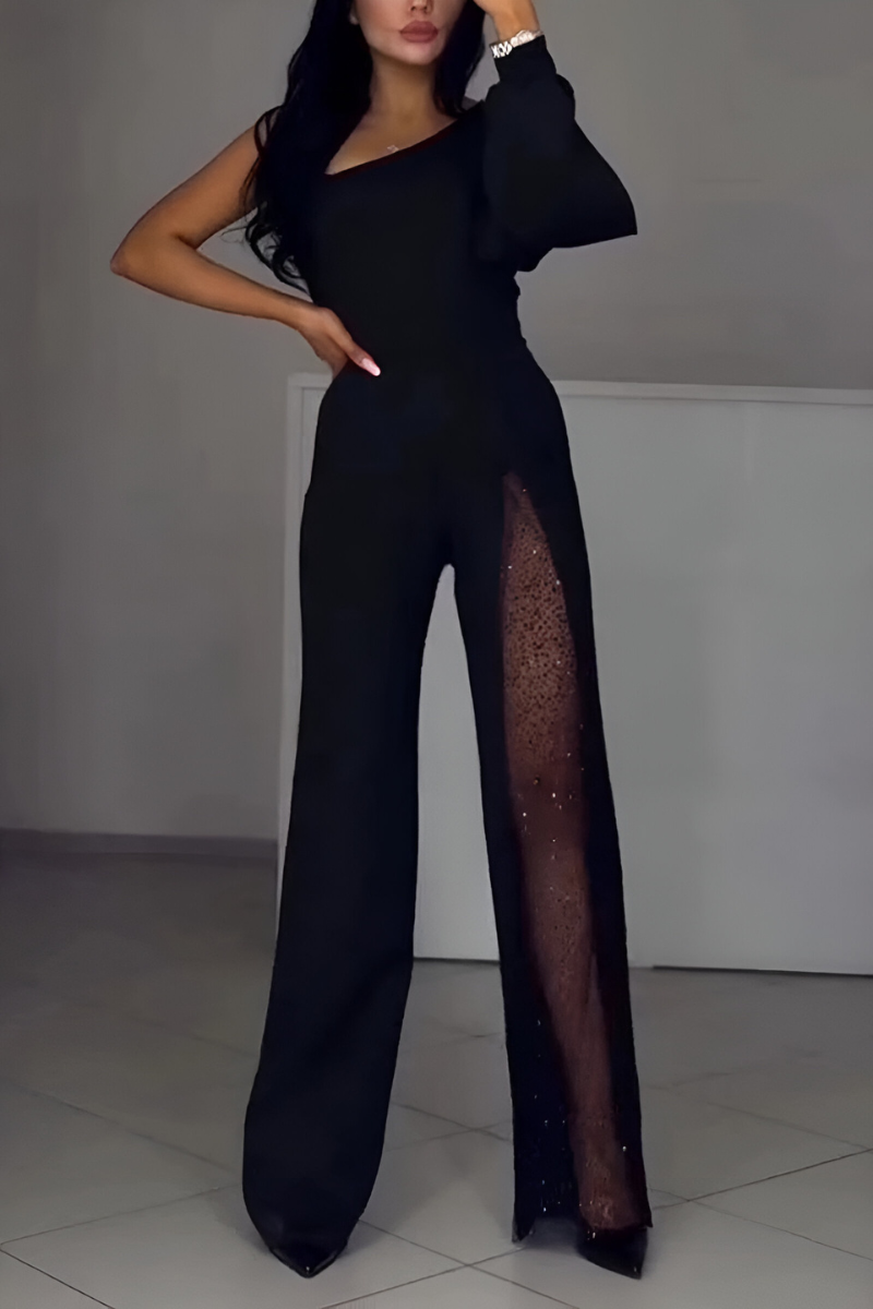 Women's Wide Leg Jumpsuit – Flowy Formal Occasion Jumpsuit