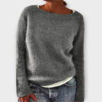 Women's Icelandic Pattern Sweater – Nordic Crew Neck Winter Pullover